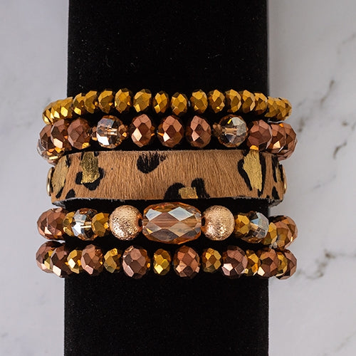 74672 - Stacked Bracelet - Bronze