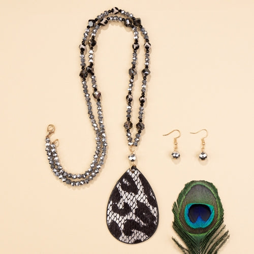 72607 - Leopard Necklace - Fashion Jewelry Wholesale