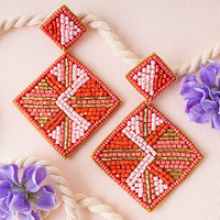 Load image into Gallery viewer, 1530 - Beaded Earrings - Peach
