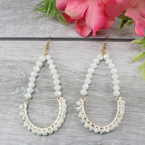 73883 - Crystal Earrings - White