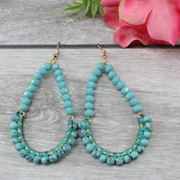 Load image into Gallery viewer, 73883 - Crystal Earrings - Turquoise

