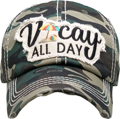 1355 - Vacay All Day Hat - Camouflage