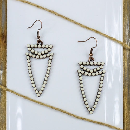 73931 - Turquoise Arrow Earrings - Fashion Jewelry Wholesale