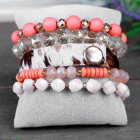 Load image into Gallery viewer, 74713 - Stacked Crystal Beaded Bracelets
