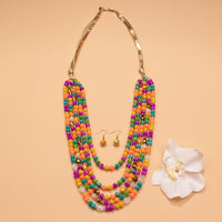 Load image into Gallery viewer, 72655 - Beaded Layered Necklace - Multi
