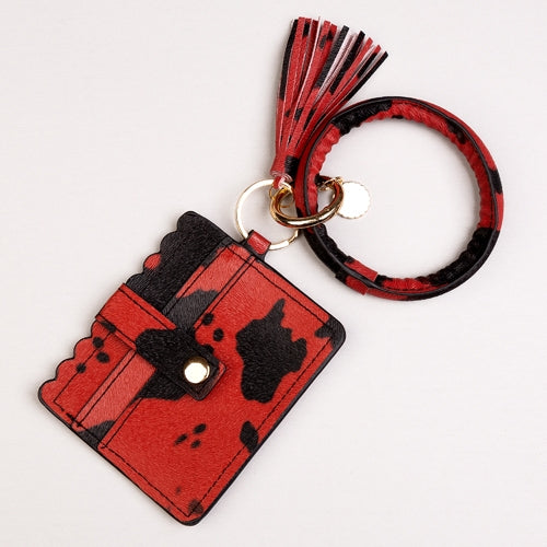 3020 - Key Chain With Wallet - Red Black