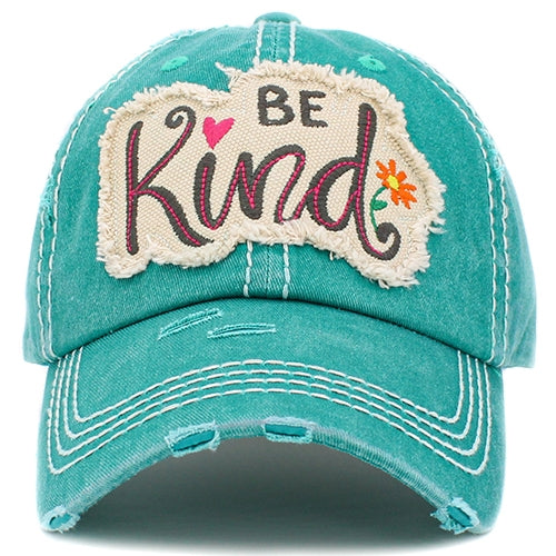 1422 - Be Kind Hat - Turquoise