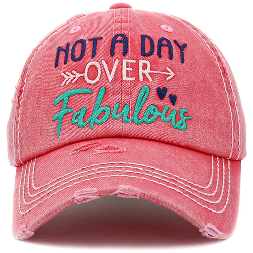 1423 - Not a Day Over Fabulous Hat - Hot Pink