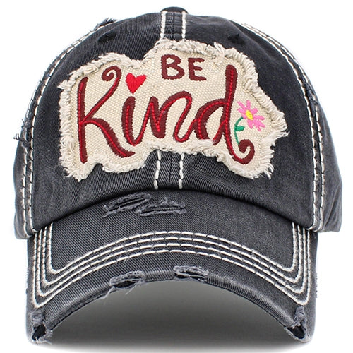 1422 - Be Kind Hat - Black