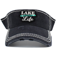 Load image into Gallery viewer, 158 - Lake Life Visor - Black
