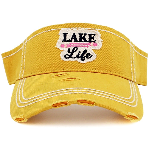 158 - Lake Life Visor - Yellow