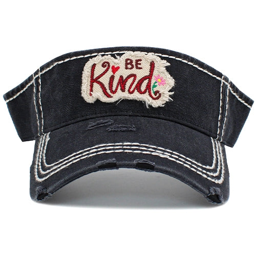 161 - Be Kind Visor - Black