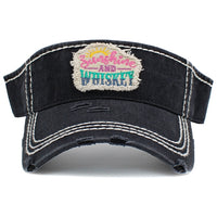 Load image into Gallery viewer, 162 - Sunshine and Whiskey Visor - Black
