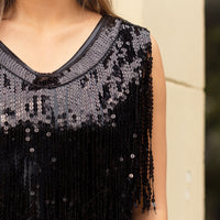 Load image into Gallery viewer, 20197 - Layered Fringe Dress
