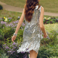 Load image into Gallery viewer, 20197 - Layered Fringe Dress
