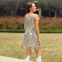 Load image into Gallery viewer, 20197 - Layered Fringe Dress
