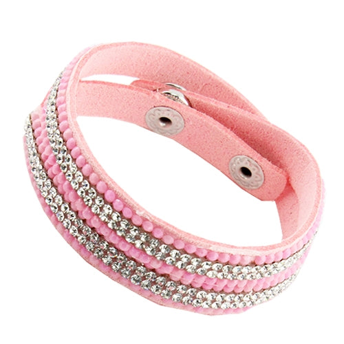 Four Row Crystal Wraparound Bracelet - Fashion Jewelry Wholesale