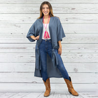 Load image into Gallery viewer, 6510 - Solid Color Duster - Grey
