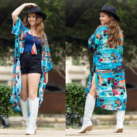 Load image into Gallery viewer, 6662 -  Patchwork Print Duster
