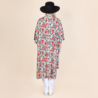 Load image into Gallery viewer, 6712 - Geometric Print Duster - Red
