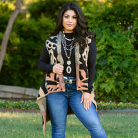 Load image into Gallery viewer, 6718 - Multi Color Fall Vest - Brown
