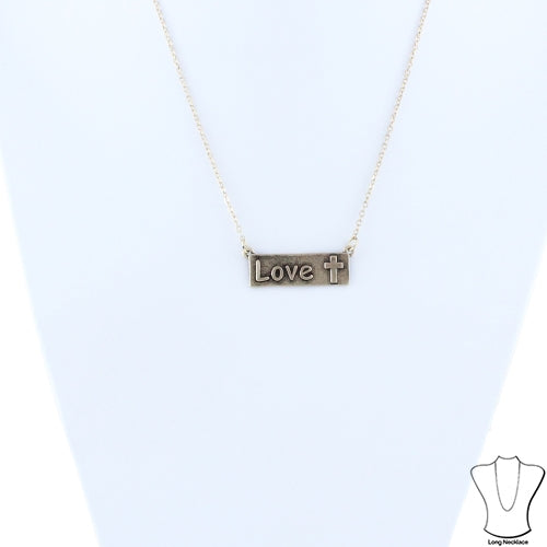 71876 - Love Necklace - Fashion Jewelry Wholesale