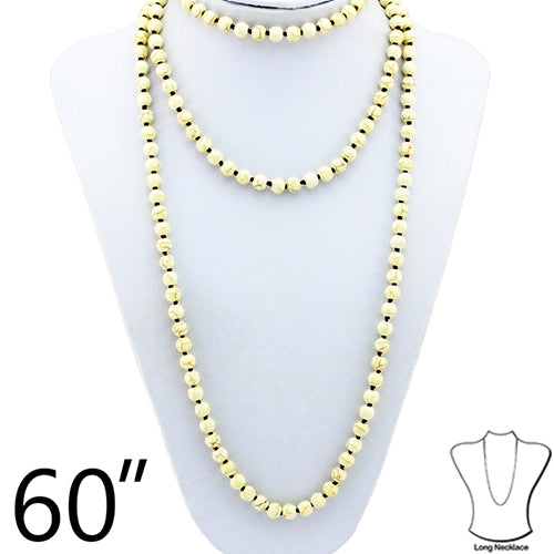 71604 - Layered Beaded  Necklace - Ivory