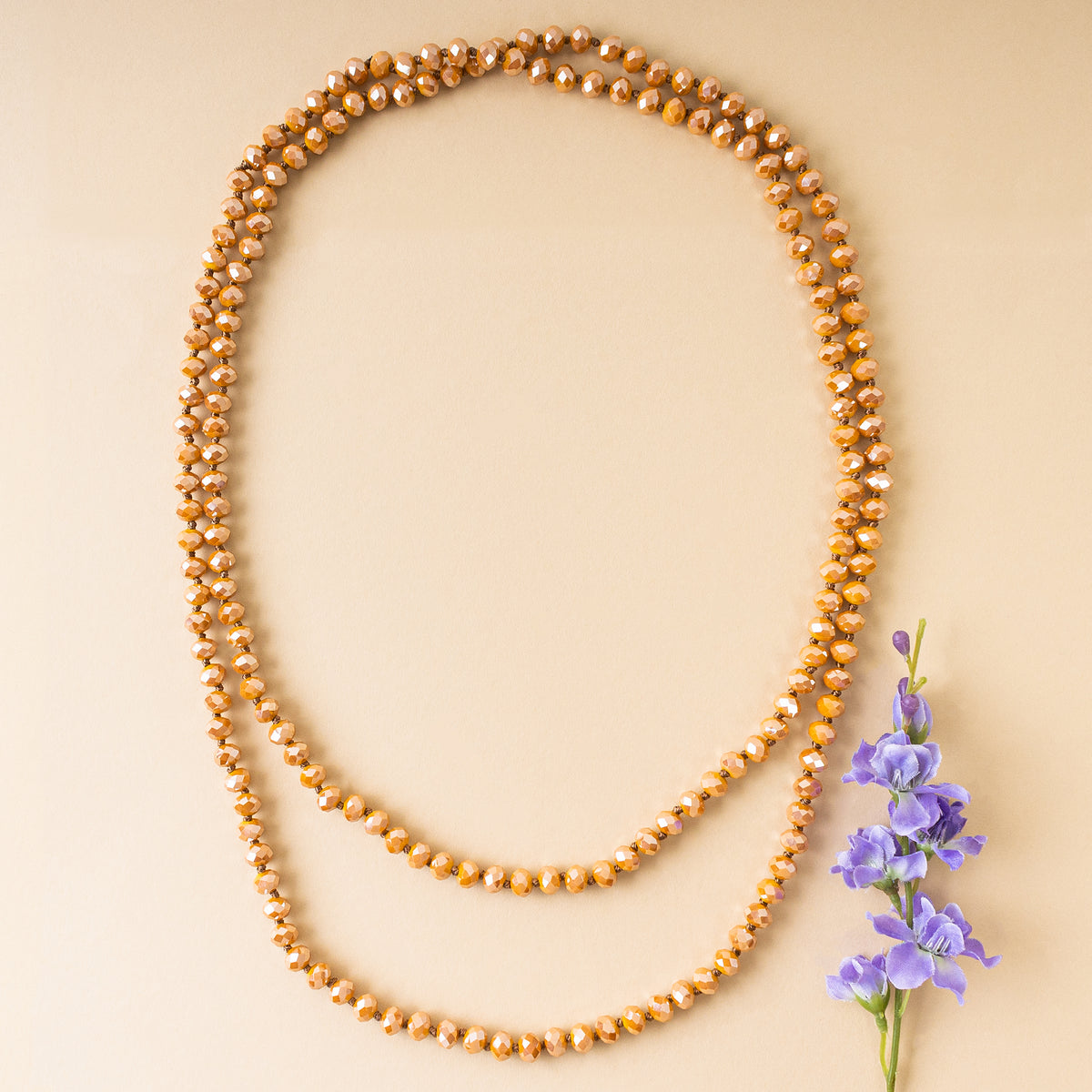 72028-22 - Beaded Necklace - Gold