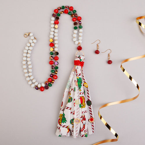 72608 - Christmas Necklace - Fashion Jewelry Wholesale