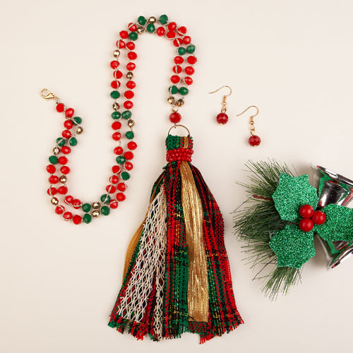 72617 - Christmas Necklace - Fashion Jewelry Wholesale