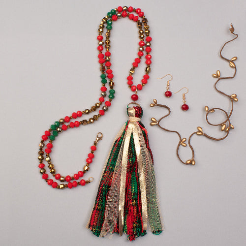 72622 - Christmas Necklace - Fashion Jewelry Wholesale