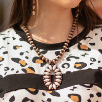Load image into Gallery viewer, 72634 - Squash Blossom Necklace - Ivory &amp; Copper
