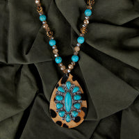 Load image into Gallery viewer, 72679 - Turquoise Necklaces - Fashion Jewelry Wholesale
