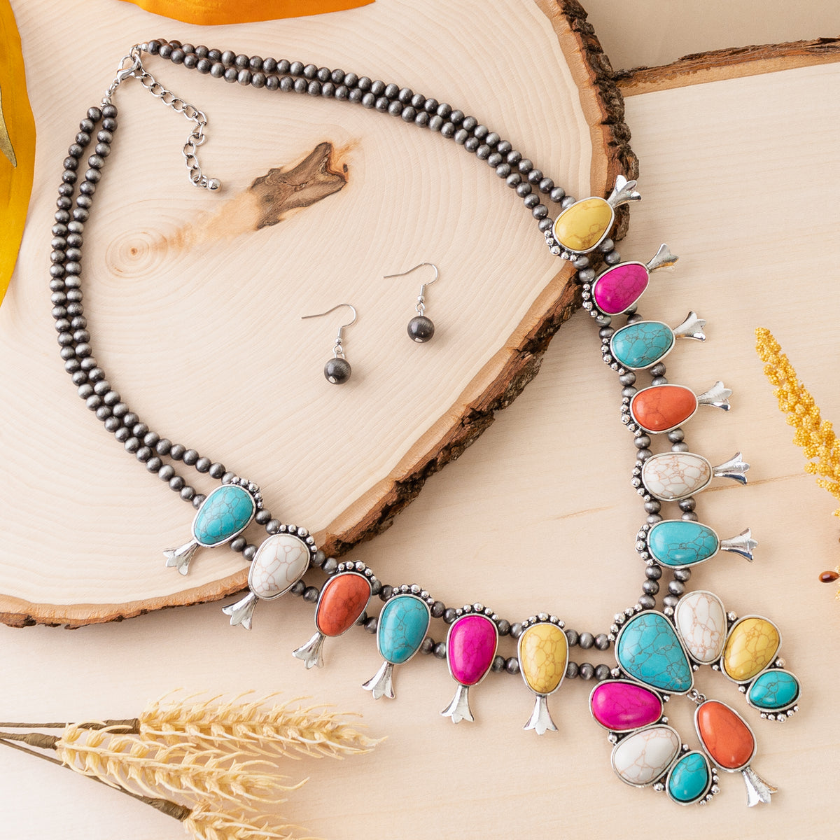 72685 - Western Turquoise Necklace - Multi
