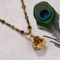 Load image into Gallery viewer, 72754 - Natural Stone Necklace - Gold
