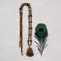 Load image into Gallery viewer, 72754 - Natural Stone Necklace - Gold
