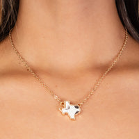 Load image into Gallery viewer, 72795 - Dainty Animal Hide Texas Necklace - Black &amp; White
