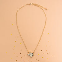 Load image into Gallery viewer, 72795 - Dainty Animal Hide Texas Necklace - Black &amp; White
