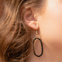 Load image into Gallery viewer, 734006 - Crystal Beaded Earrings - Black
