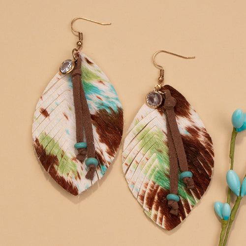 734038 - Feather Earrings - TQ BROWN