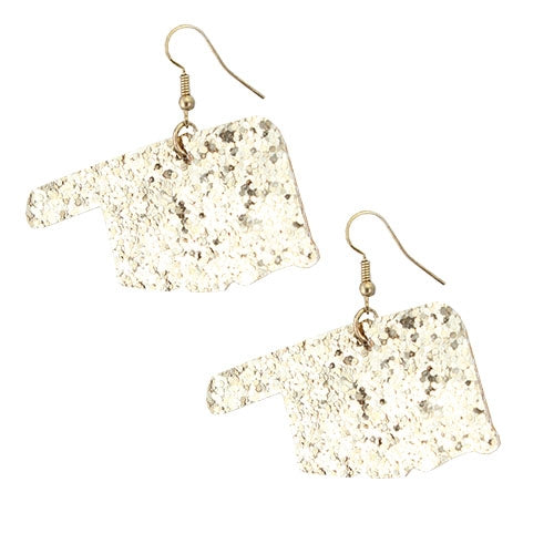 73479 - Oklahoma Glitter Earrings - Fashion Jewelry Wholesale