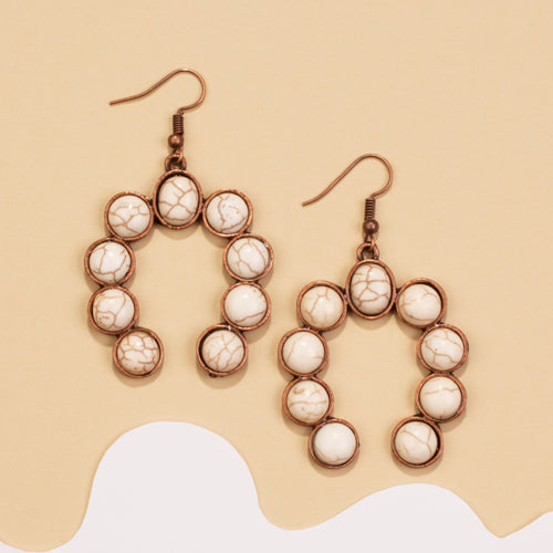 73494 - Squash Blossom Earrings - Fashion Jewelry Wholesale