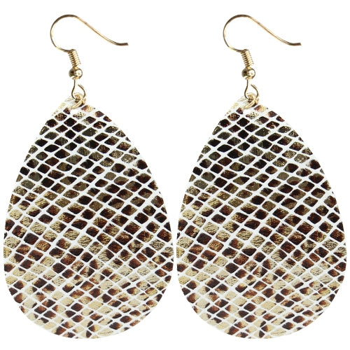 73686 - Snake Skin Earrings - Gold