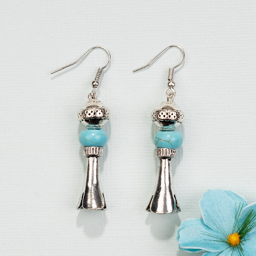 73706 - Turquoise Earrings - Turquoise Silver