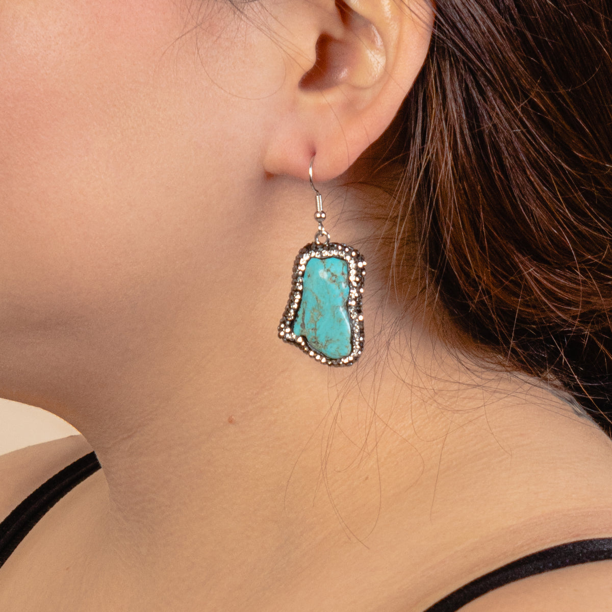 73771 - Turquoise Earrings - Turquoise & Silver