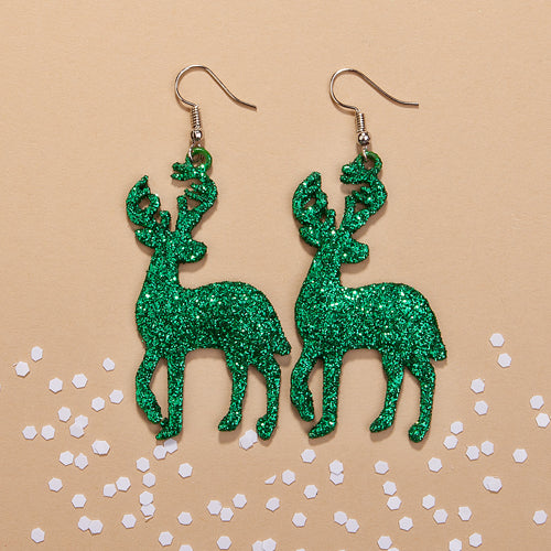 73873 - Reindeer Earrings - Fashion Jewelry Wholesale