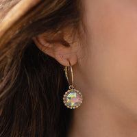 Load image into Gallery viewer, 73915 - Class Crystal Hoop Earrings - AB
