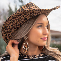 Load image into Gallery viewer, 73984 - Flower Leopard Earrings
