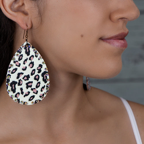 73995 - Leopard Earrings - Fashion Jewelry Wholesale