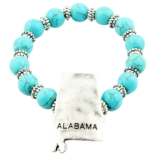 74309 - Alabama State Pride Stretch Bracelet - Fashion Jewelry Wholesale